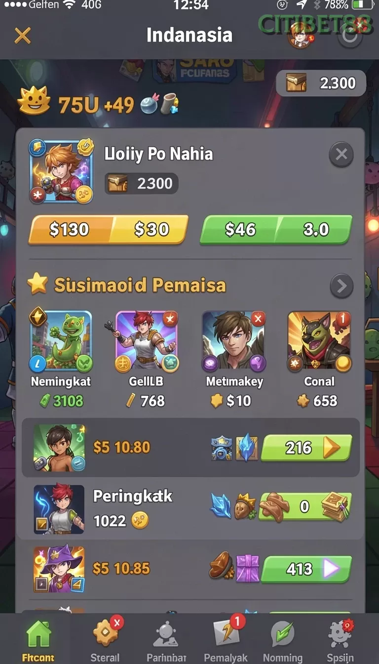 Cuplikan layar 4P4P — pengaturan akun